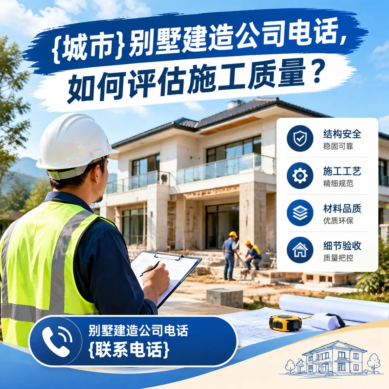 乌当别墅建造公司电话，如何评估施工质量？