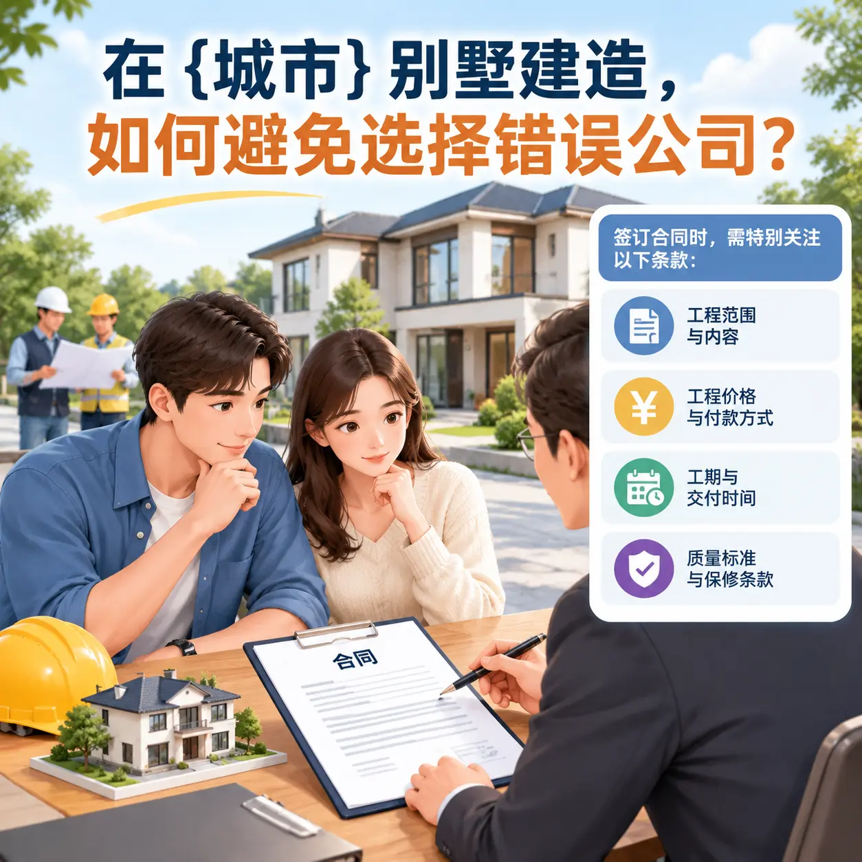 在 乌当 别墅建造,如何避免选择错误公司?