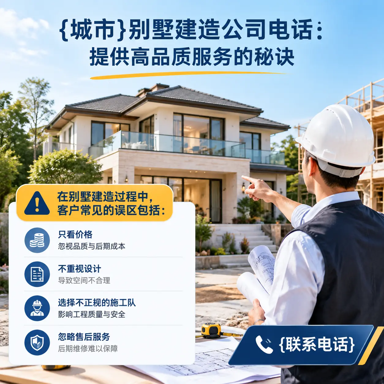 乌当别墅建造公司电话:提供高品质服务的秘诀