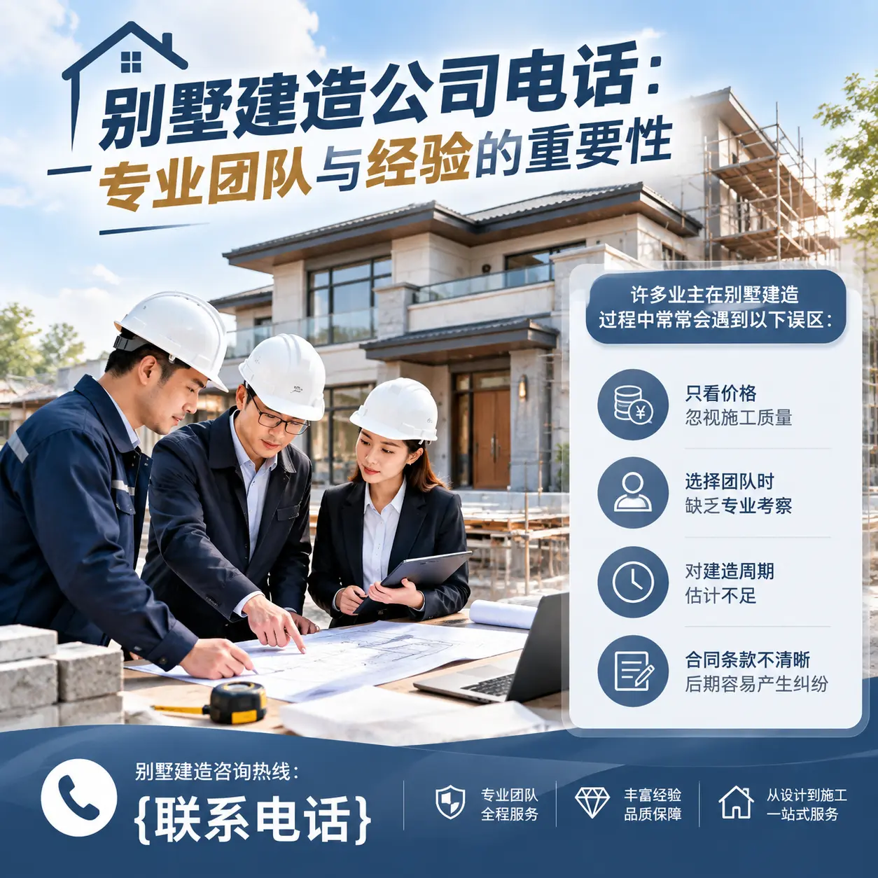 乌当别墅建造公司电话:专业团队与经验的重要性
