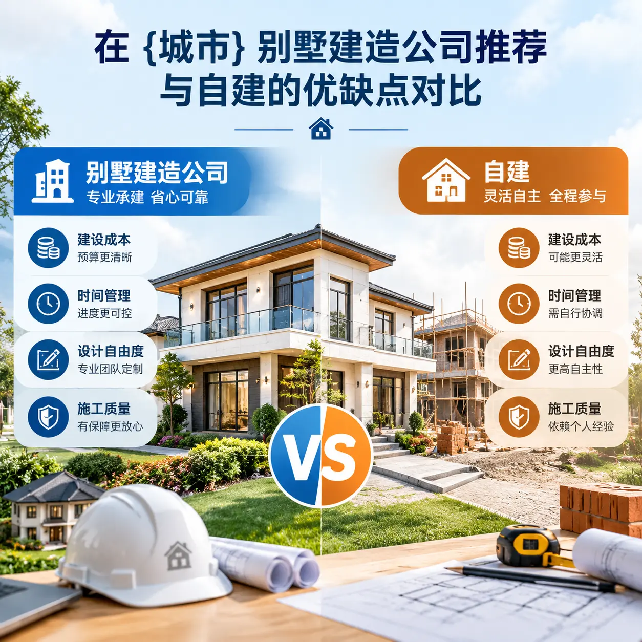 在 乌当 别墅建造公司推荐与自建的优缺点对比